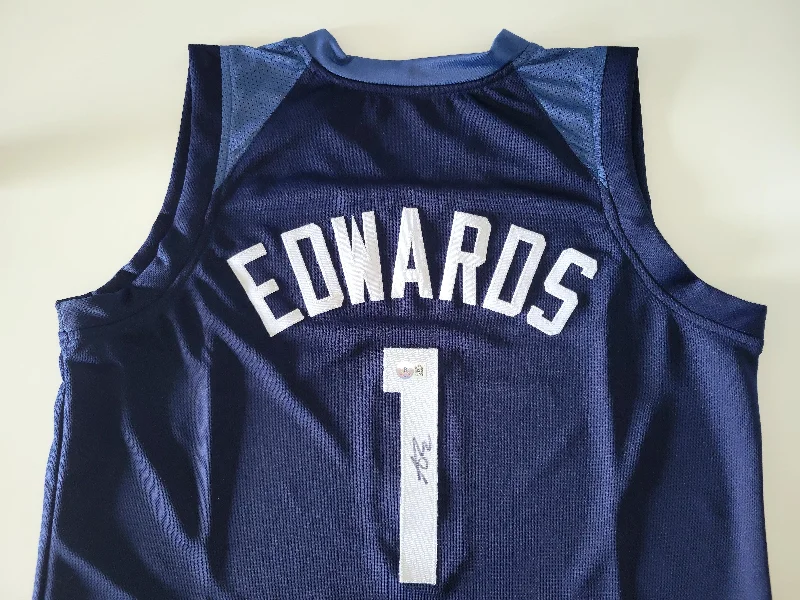 ANTHONY EDWARDS Timberwolves-Colored Autograph XL Jersey