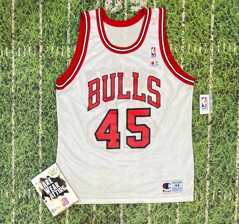 Basketball 90s Champion Chicago Bulls Michael Jordan #45 Home Jersey Sz 44 Nba