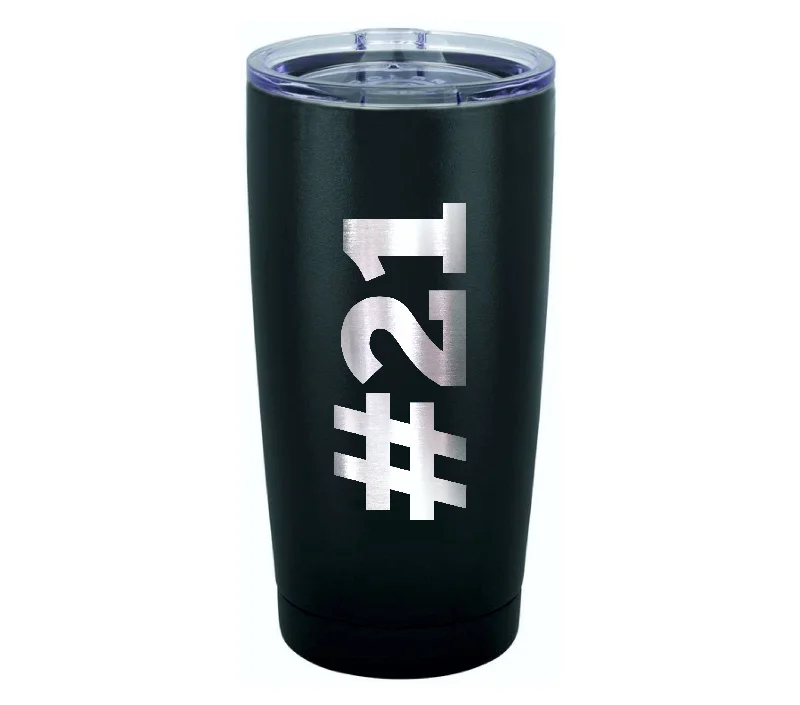 Personalized Basketball Jersey Number Tumbler