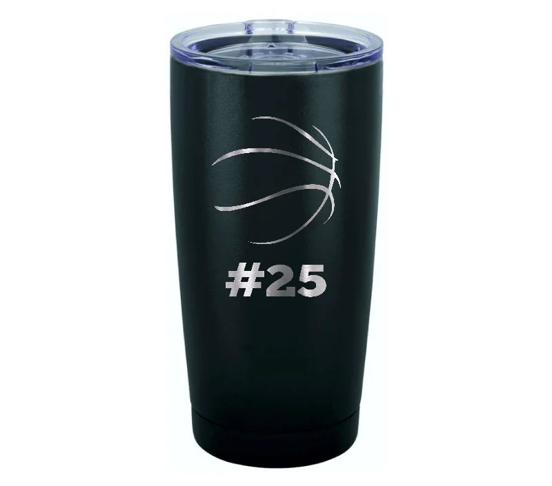 Personalized Basketball Jersey Number Tumbler