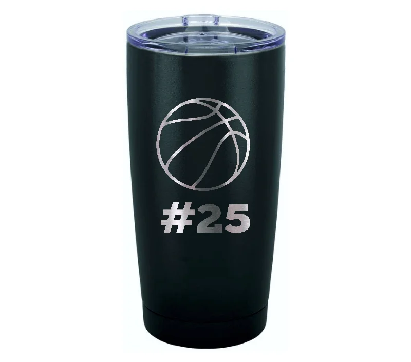 Personalized Basketball Jersey Number Tumbler