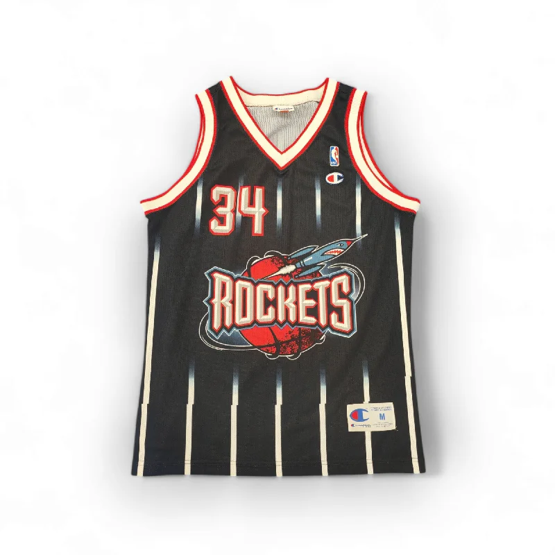 Champion Houston Rockets NBA Jersey, #34 Olajuwon, Navy, Size Medium