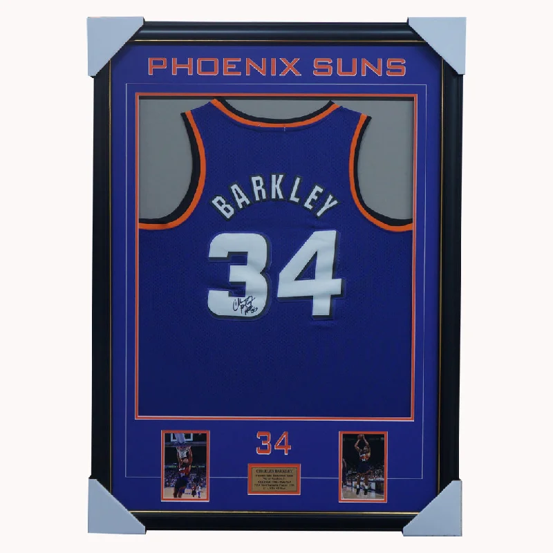 Charles Barkley Phoenix Suns NBA Signed #34 Jersey Framed - 5026