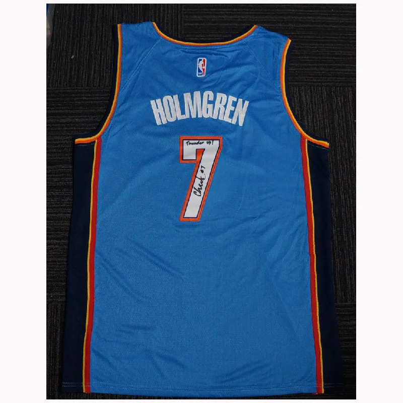 Chet Holmgren Oklahoma City Thunder Signed #7 Jersey - 5837