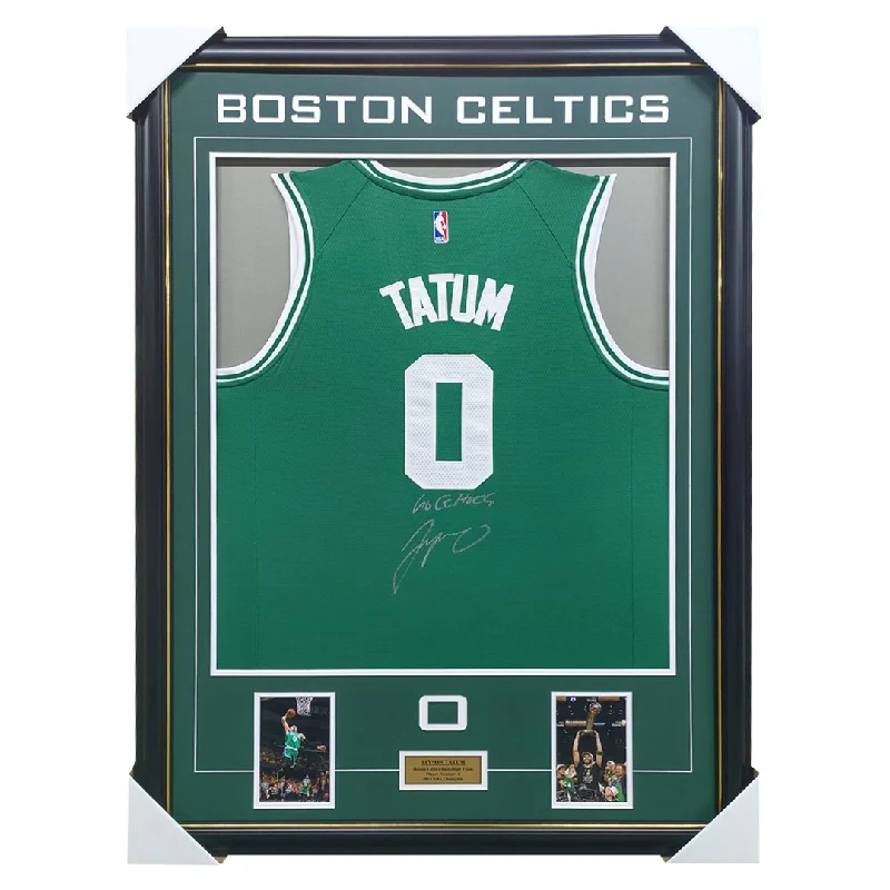 Jayson Tatum Boston Celtics Signed 2024 NBA Champions Jersey Framed - 5146