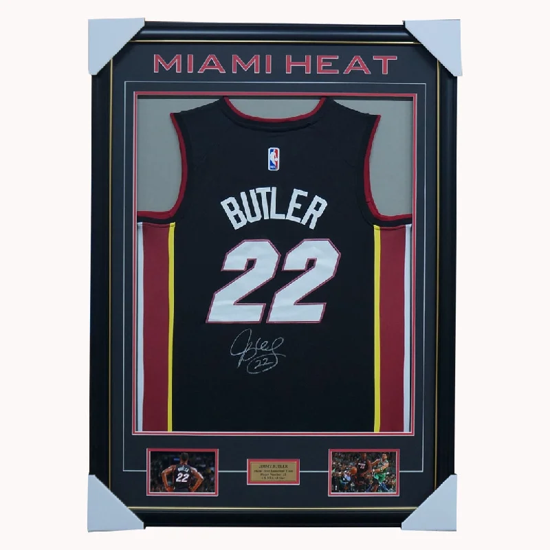 Jimmy Butler Signed Miami Heat NBA Jersey Framed - 5655