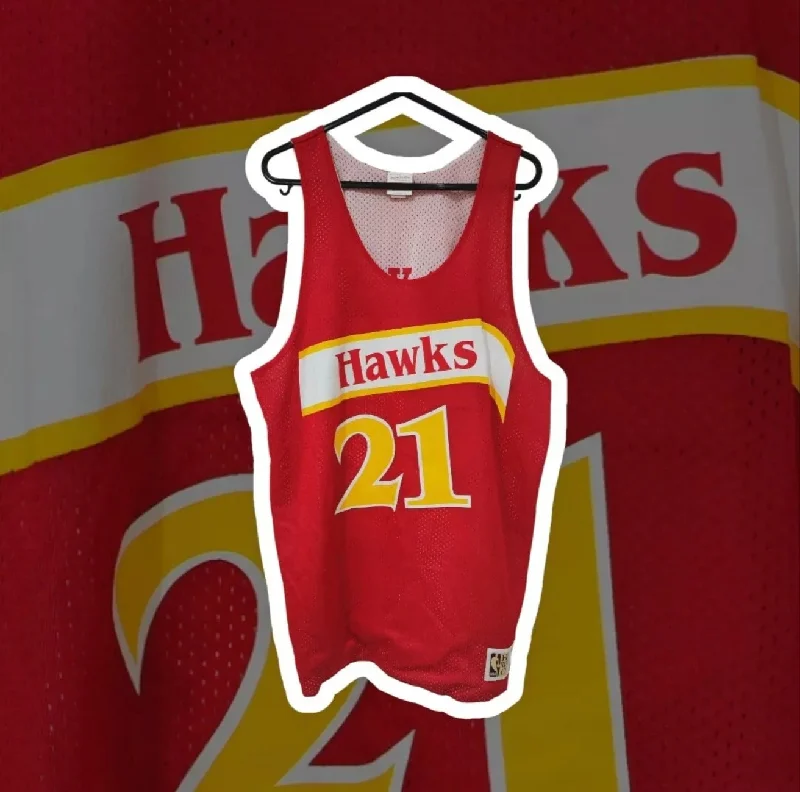 Mitchell & Ness Atlanta Hawks NBA All Star Reversible Jersey, #21 Wilkins, Medium