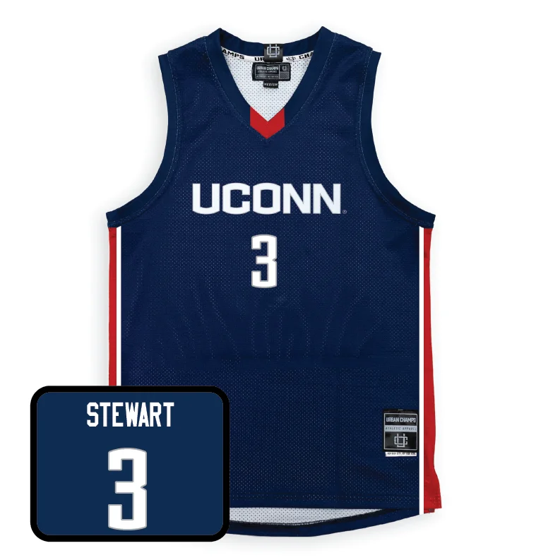 Navy Men's Basketball UConn Jersey - Jaylin Stewart