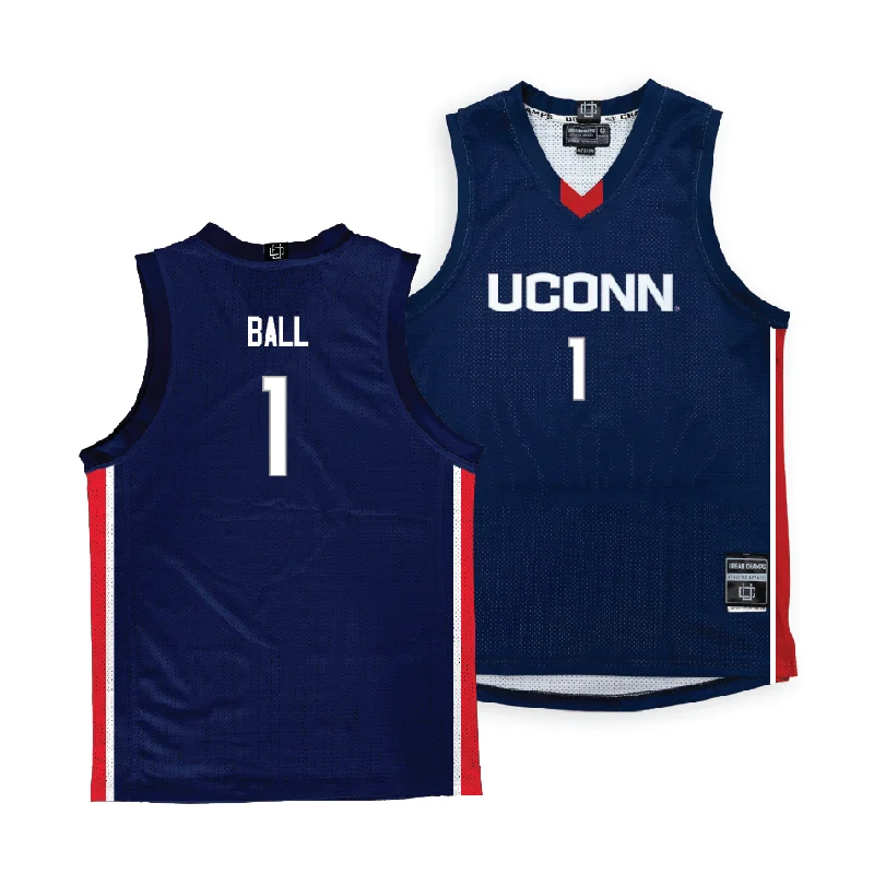 Navy Men's Basketball UConn Jersey - Solo Ball