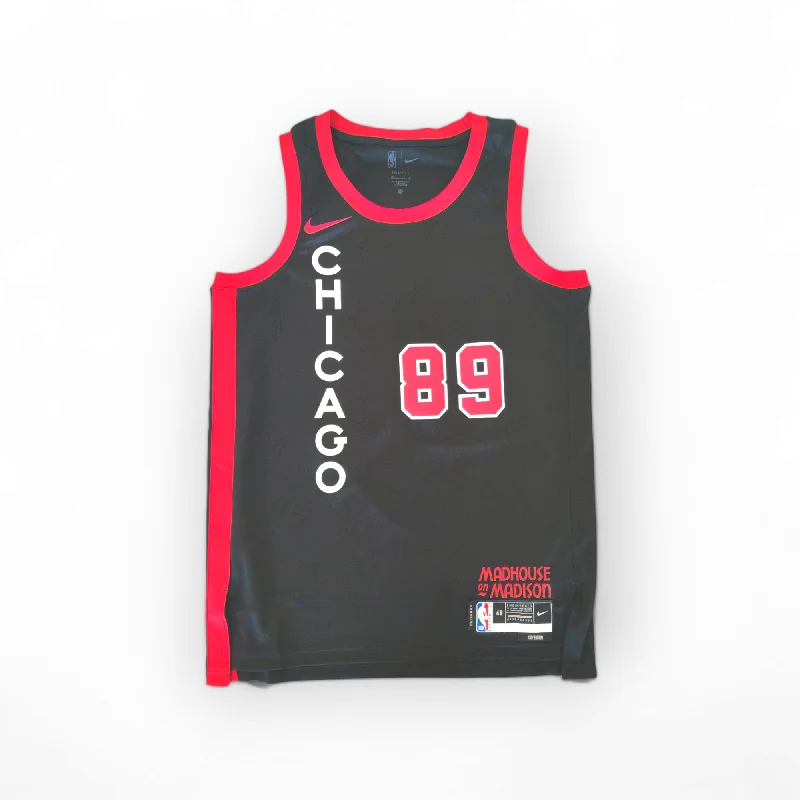 Nike Chicago Bulls City Edition Jersey, #89 Richter (Non Player) Size Large