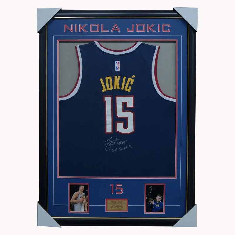 Nikola Jokic Signed Denver Nuggets NBA Jersey Framed NBA MVP - 5019