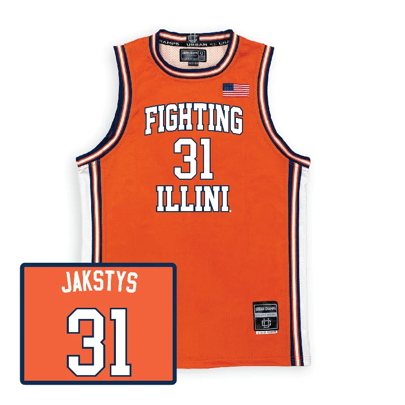 Orange Men's Basketball Illini Jersey  - Jason Jakstys