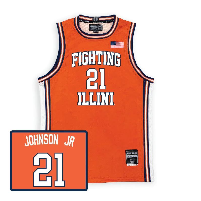 Orange Men's Basketball Illini Jersey  - Morez Johnson Jr.