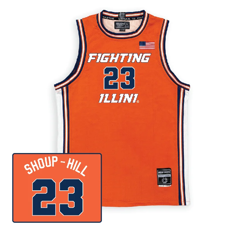 Orange Women's Basketball Fighting Illini Jersey - Brynn Shoup-Hill #23