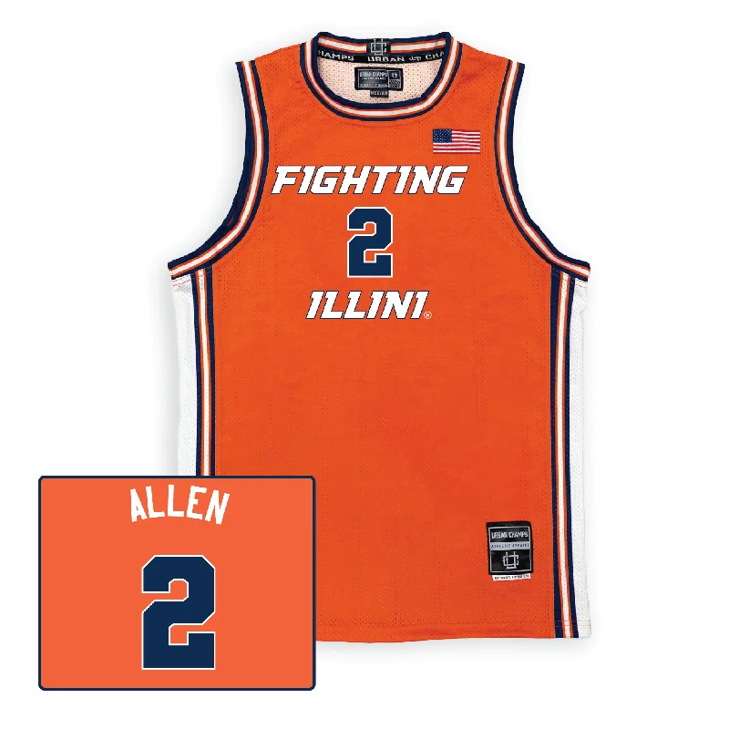 Orange Women's Basketball Fighting Illini Jersey  - Cori Allen