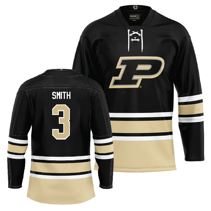 Purdue Men's Basketball  Black Hockey Jersey - Braden Smith | #3