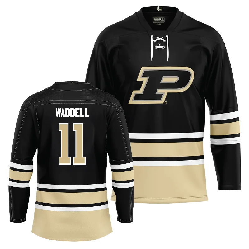 Purdue Men's Basketball  Black Hockey Jersey - Brian Waddell | #11