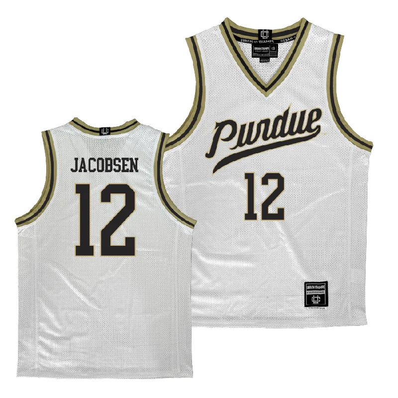 Purdue Men's Basketball White Jersey  - Daniel Jacobsen