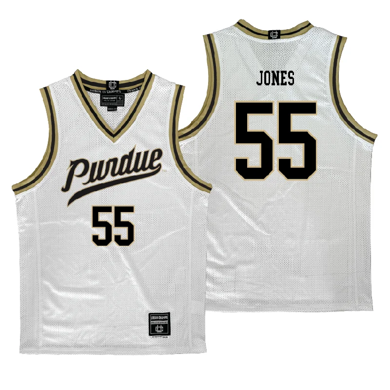 Purdue Men's Basketball White Jersey - Lance Jones | #55