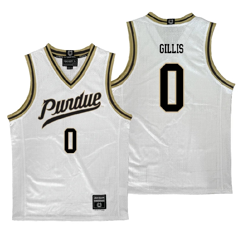 Purdue Men's Basketball White Jersey - Mason Gillis | #0