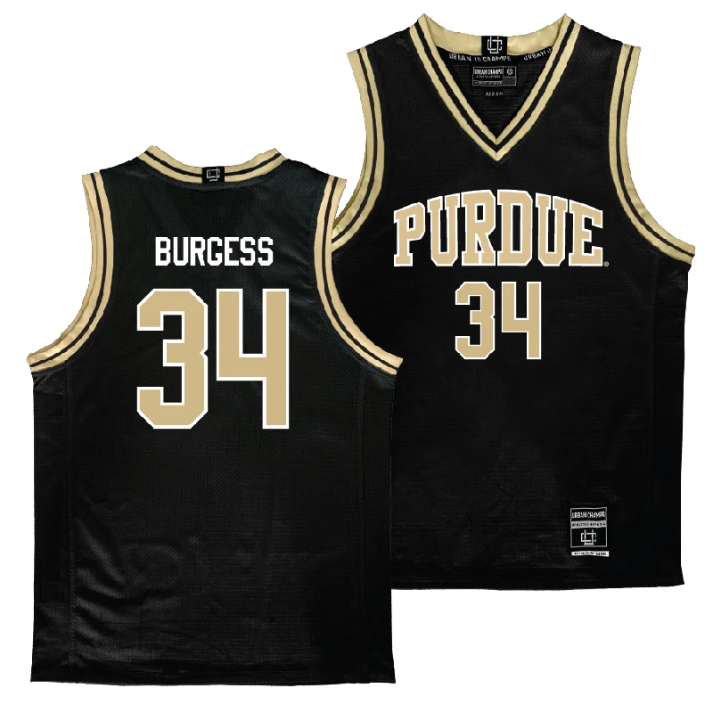 Purdue Men's Black Basketball Jersey  - Raleigh Burgess