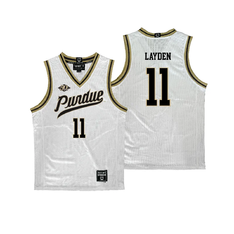 Purdue Women's Basketball 50th Anniversary White Jersey - McKenna Layden | #11