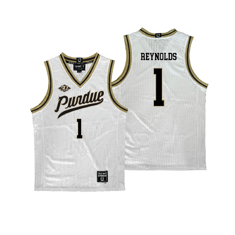 Purdue Women's Basketball 50th Anniversary White Jersey - Mila Reynolds | #15