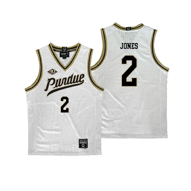 Purdue Women's Basketball 50th Anniversary White Jersey - Rashunda Jones | #2