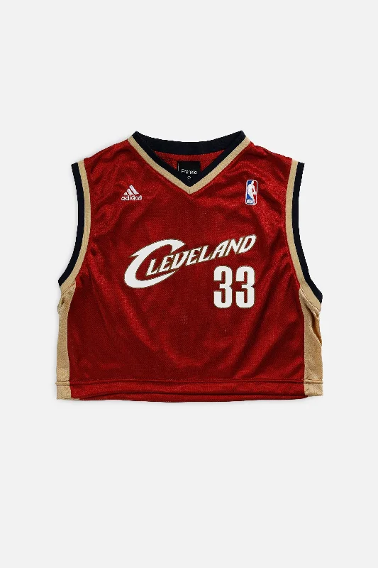 Rework Cleveland Cavaliers NBA Crop Jersey - M