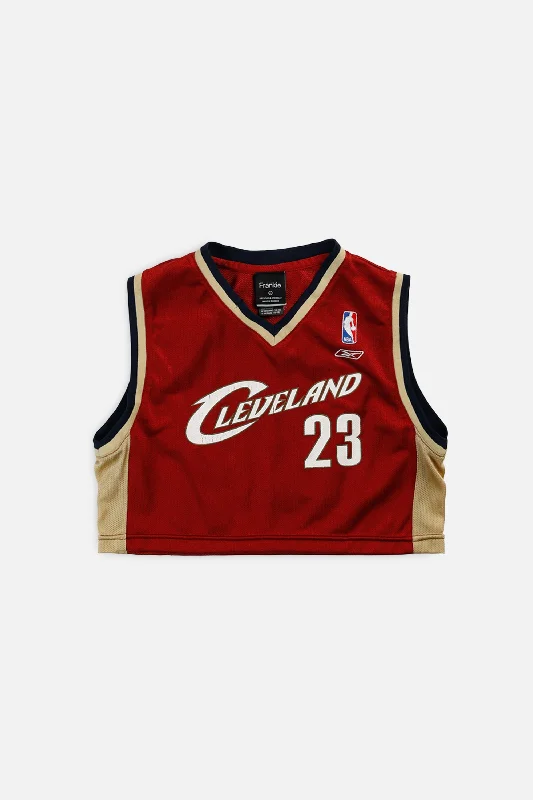 Rework Cleveland Cavaliers NBA Crop Jersey - XS