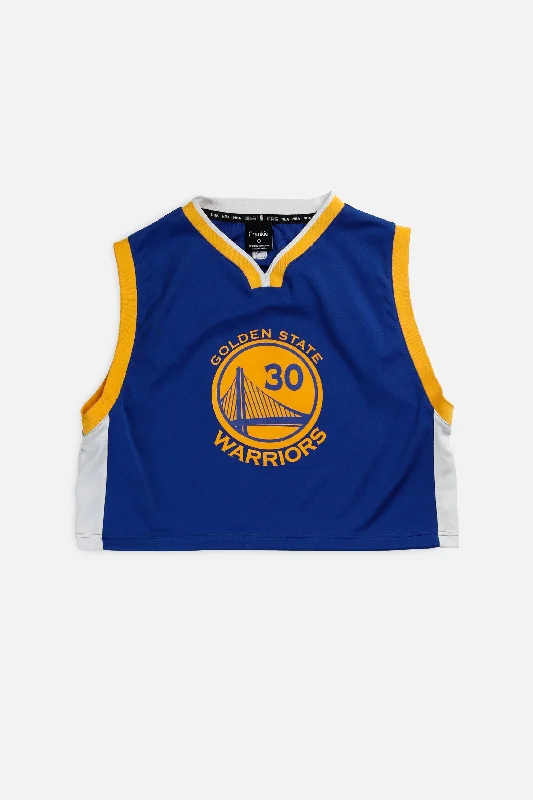 Rework Golden State Warriors NBA Crop Jersey - L