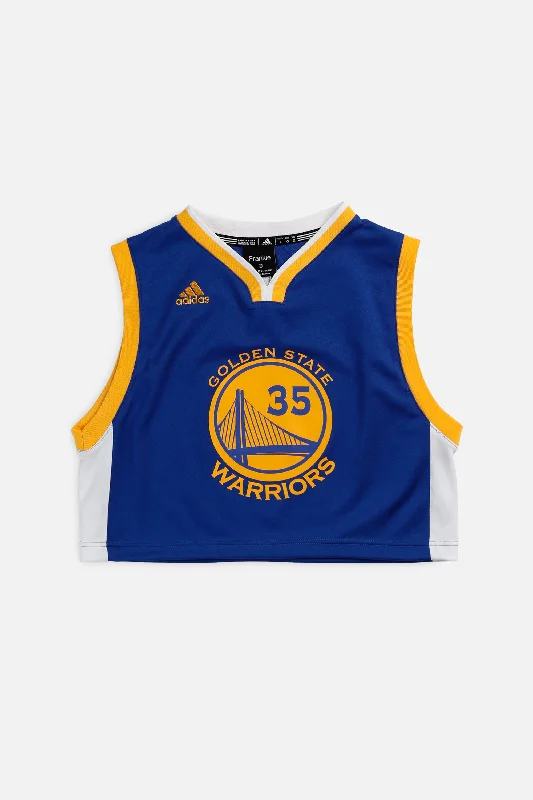 Rework Golden State Warriors NBA Crop Jersey - M