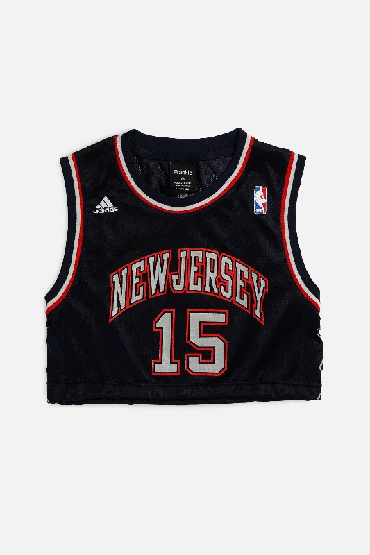 Rework New Jersey Nets NBA Crop Jersey - XS