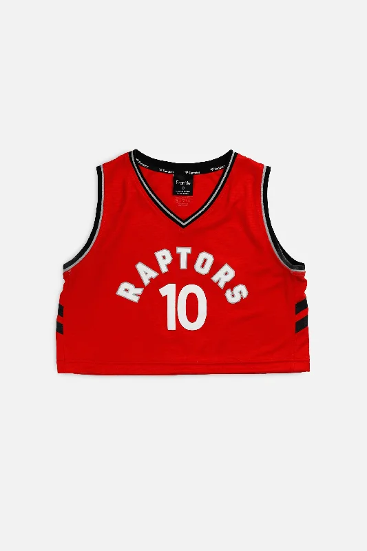 Rework Toronto Raptors NBA Crop Jersey - S