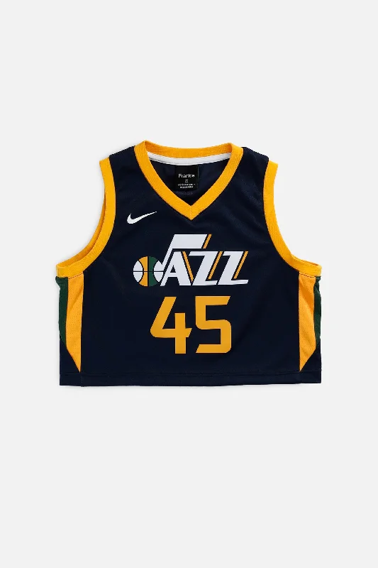 Rework Utah Jazz NBA Crop Jersey - S