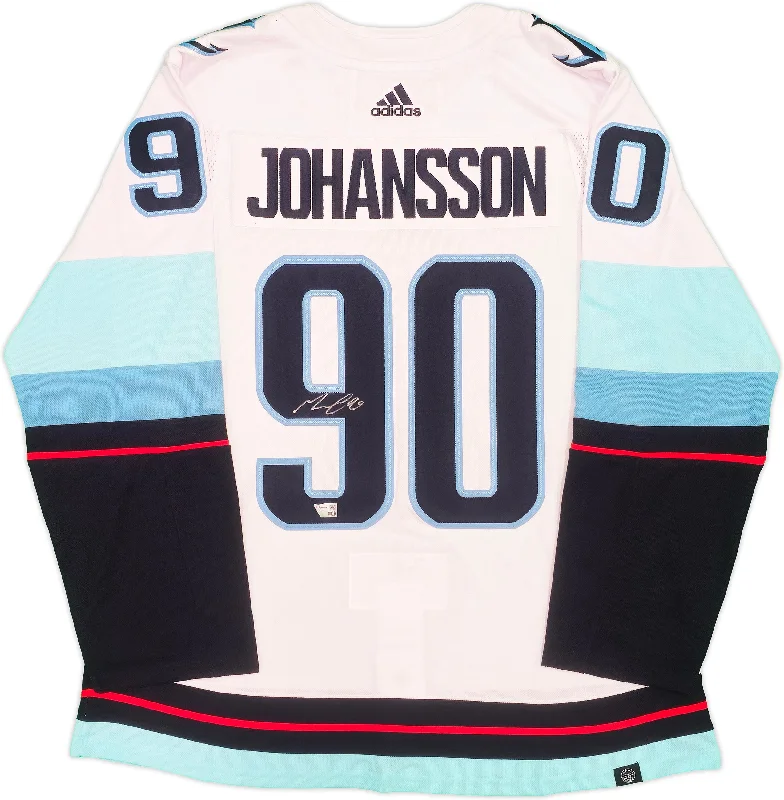 Seattle Kraken Marcus Johansson Autographed White Adidas Authentic Jersey Size 54 With Inaugural Season Patch Fanatics Holo Stock #235581