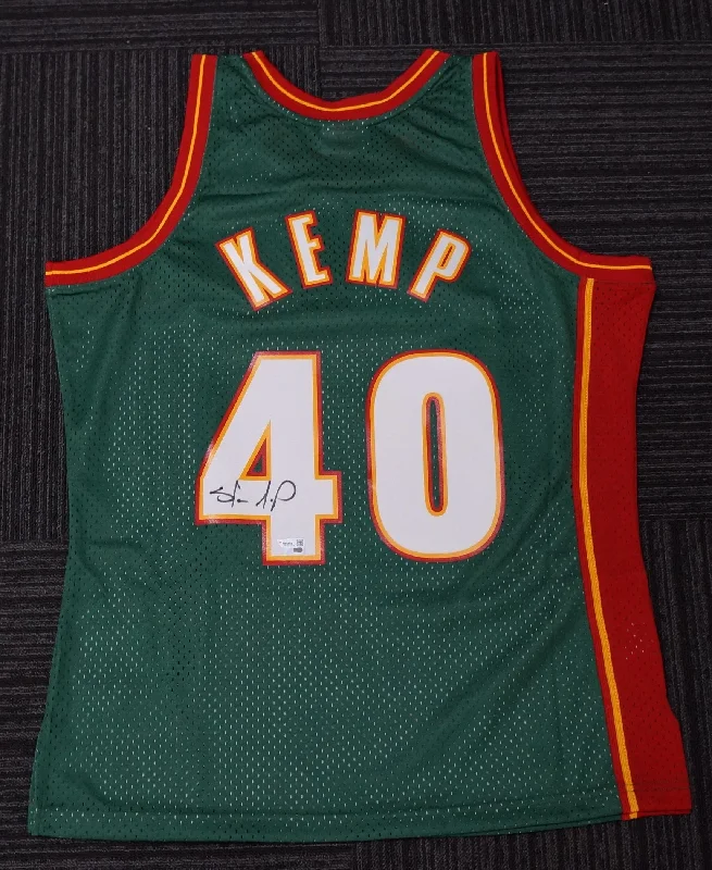 Shawn Kemp Signed Seatle Supersonics Official NBA Fanatics Jersey - 5671