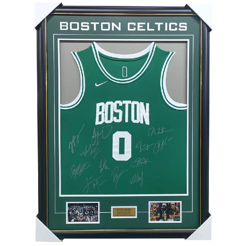 Boston Celtics 2024 NBA Champions Team Signed Jersey Framed - 5981