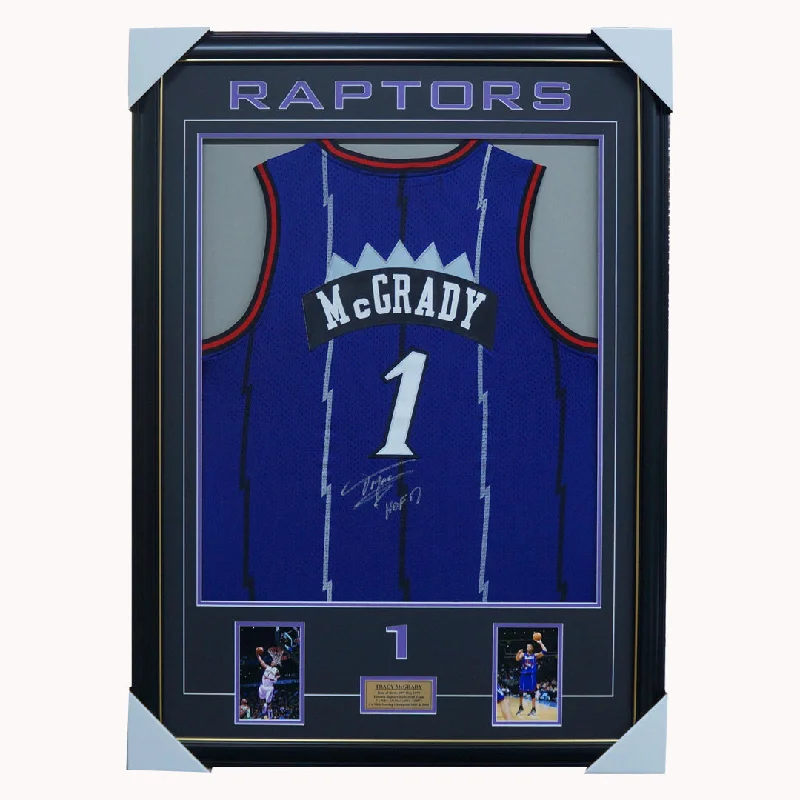 Tracy McGrady Signed Toronto Raptors NBA Jersey Framed - 5665