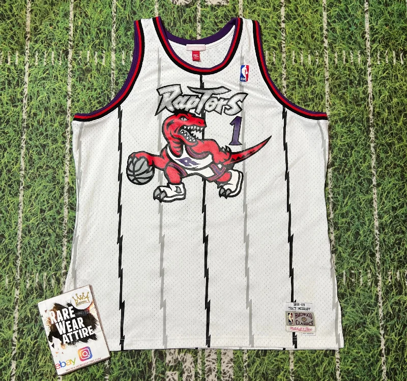 Tracy Mcgrady Toronto Raptors Mitchell And Ness Basketball Jersey Nba 2x