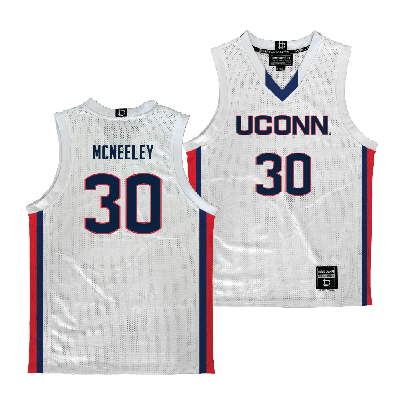 UConn Men's Basketball White Jersey  - Liam McNeeley