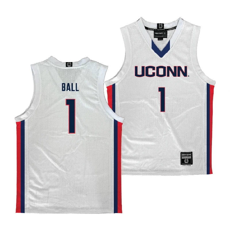 UConn Men's Basketball White Jersey - Solo Ball | #1