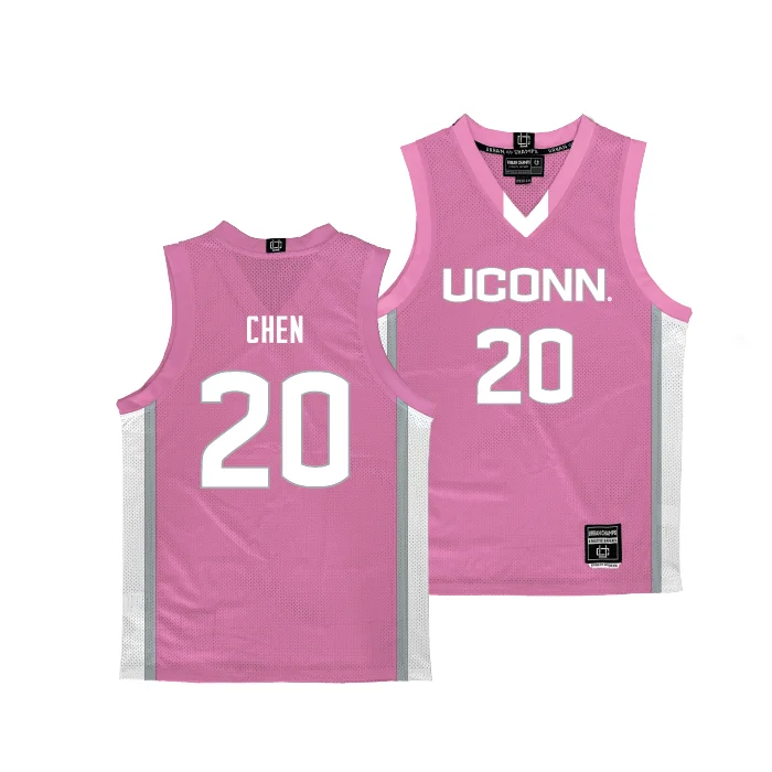 UConn Pink Women's Basketball Jersey  - Kaitlyn Chen