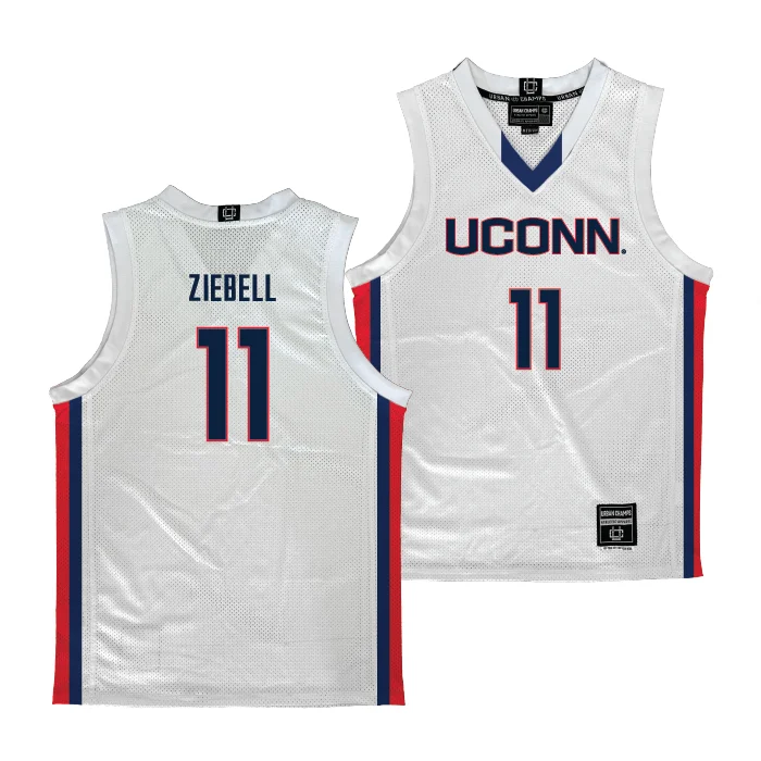 UConn Women's Basketball White Jersey  - Allie Ziebell