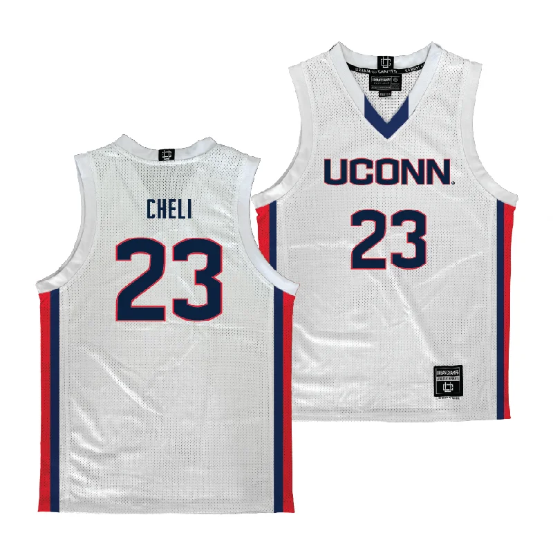 UConn Women's Basketball White Jersey   - Morgan Cheli