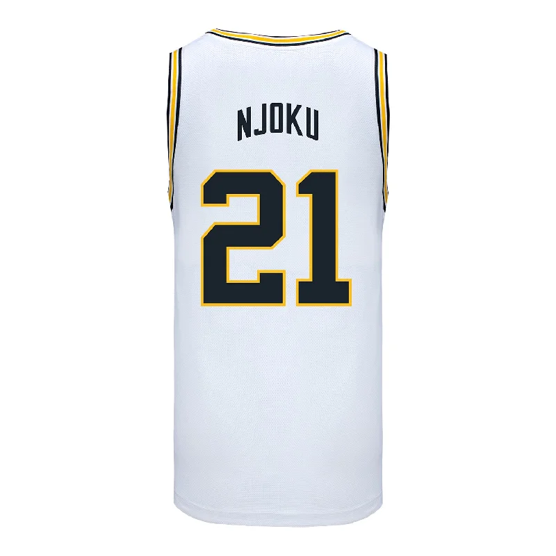 Villanova Wildcats Nike Basketball Student Athlete #21 Nnanna Njoku White Jersey