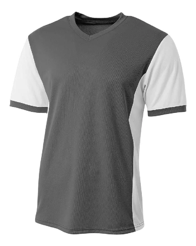 A4 N3017 Premier Soccer Jersey - Graphite White