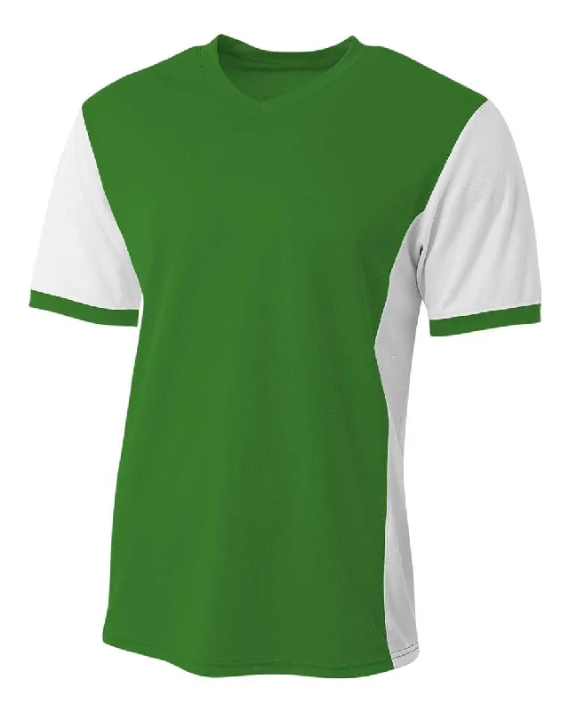 A4 N3017 Premier Soccer Jersey - Kelly White