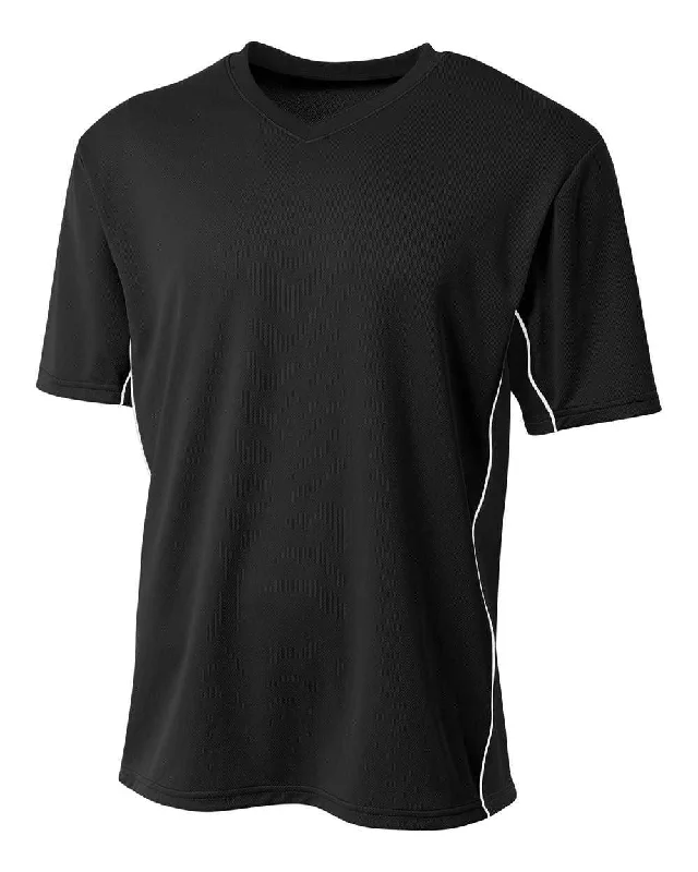 A4 N3018 Liga Soccer Jersey - Black