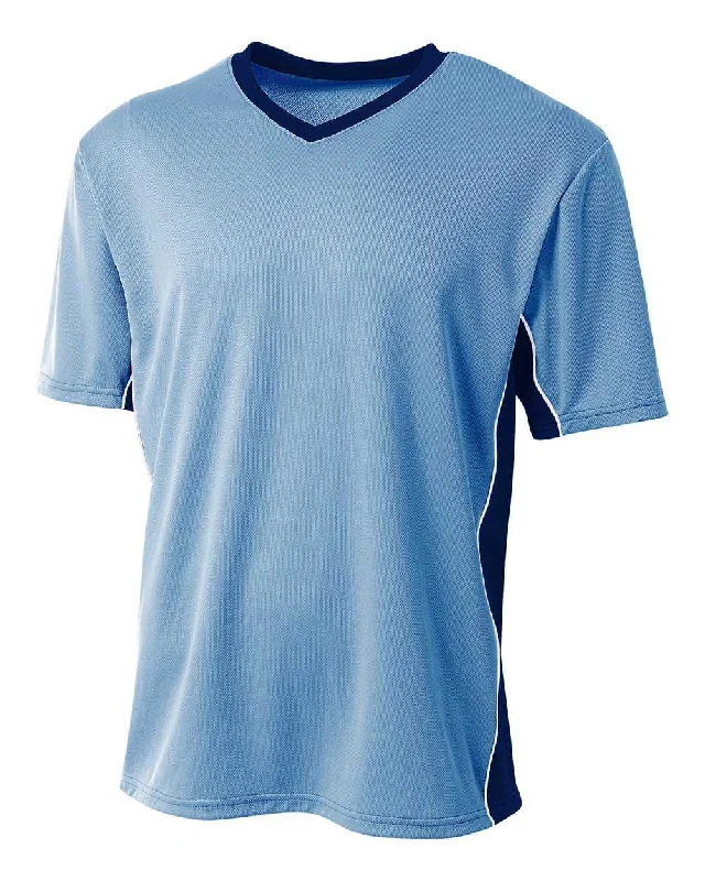 A4 N3018 Liga Soccer Jersey - Light Blue Navy